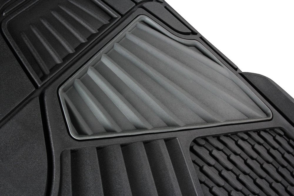 Full Size Go Gear 11179000 Heavy Duty Black Floor Mats (4 Piece Set)