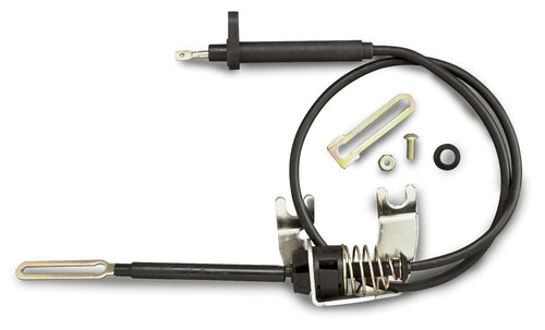 Stainless Steel Kickdown Bracket Kit Lokar KD-2350U with Black Housing for GM 350 Transmission