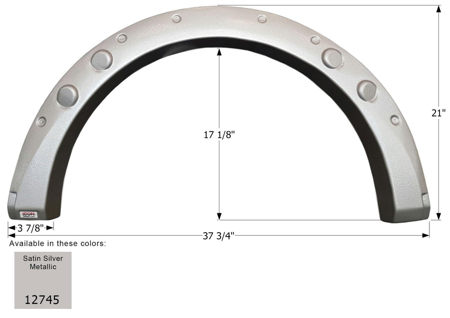 Fender Skirt ICON, Single, Coachmen, FS2745, Satin Silver Met.