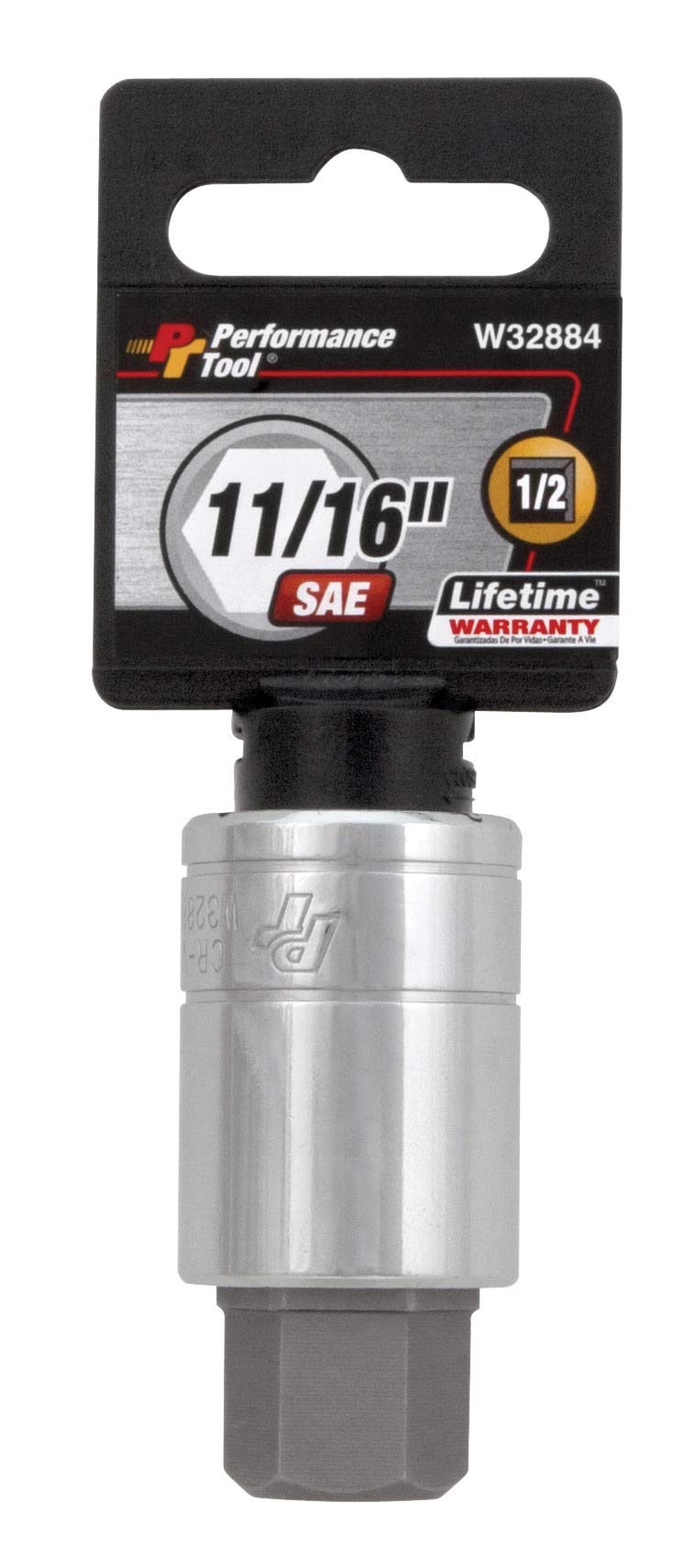 W32884 Performance Tool 1/2-Inch Drive 11/16-Inch Hex Bit Socket