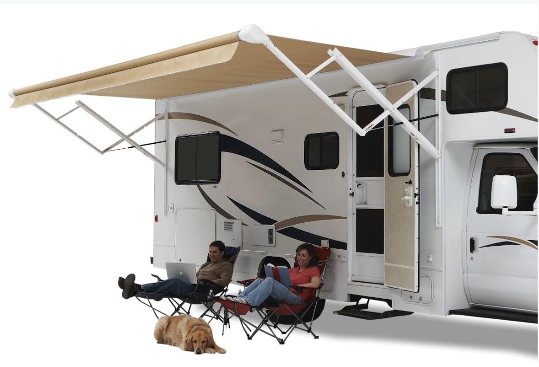 Sierra Brown Carefree QJ168A00 16' Vinyl Roller Assembly (White Weatherguard)