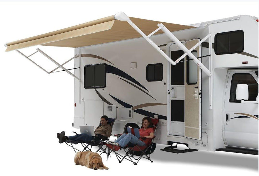 Sierra Brown Carefree QJ168A00 16' Vinyl Roller Assembly (White Weatherguard)