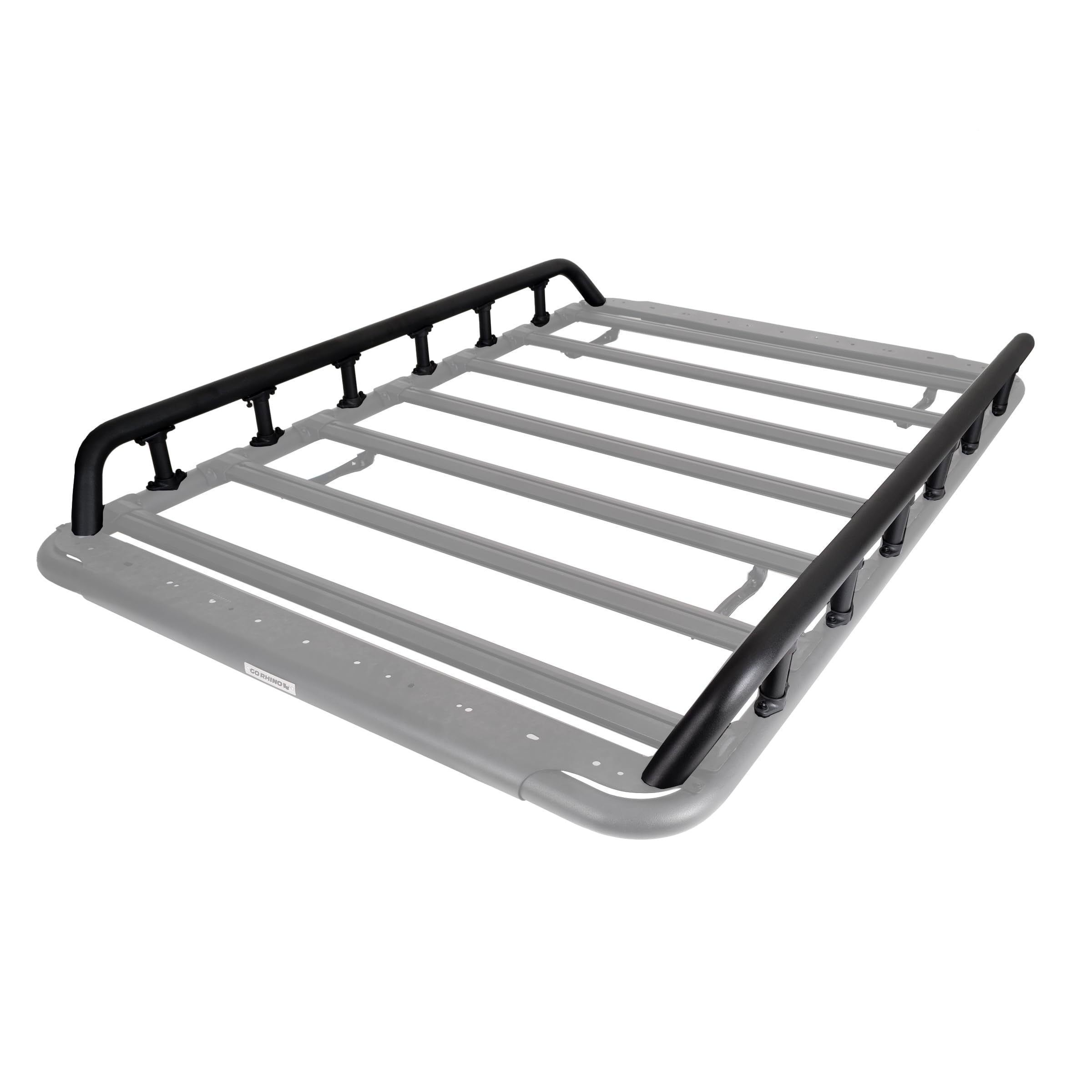 Go Rhino Dual Rail Kit SRM500 | Aluminum, Textured Black | 5935071T | Fits Go Rhino 75" SRM500 Roof Racks
