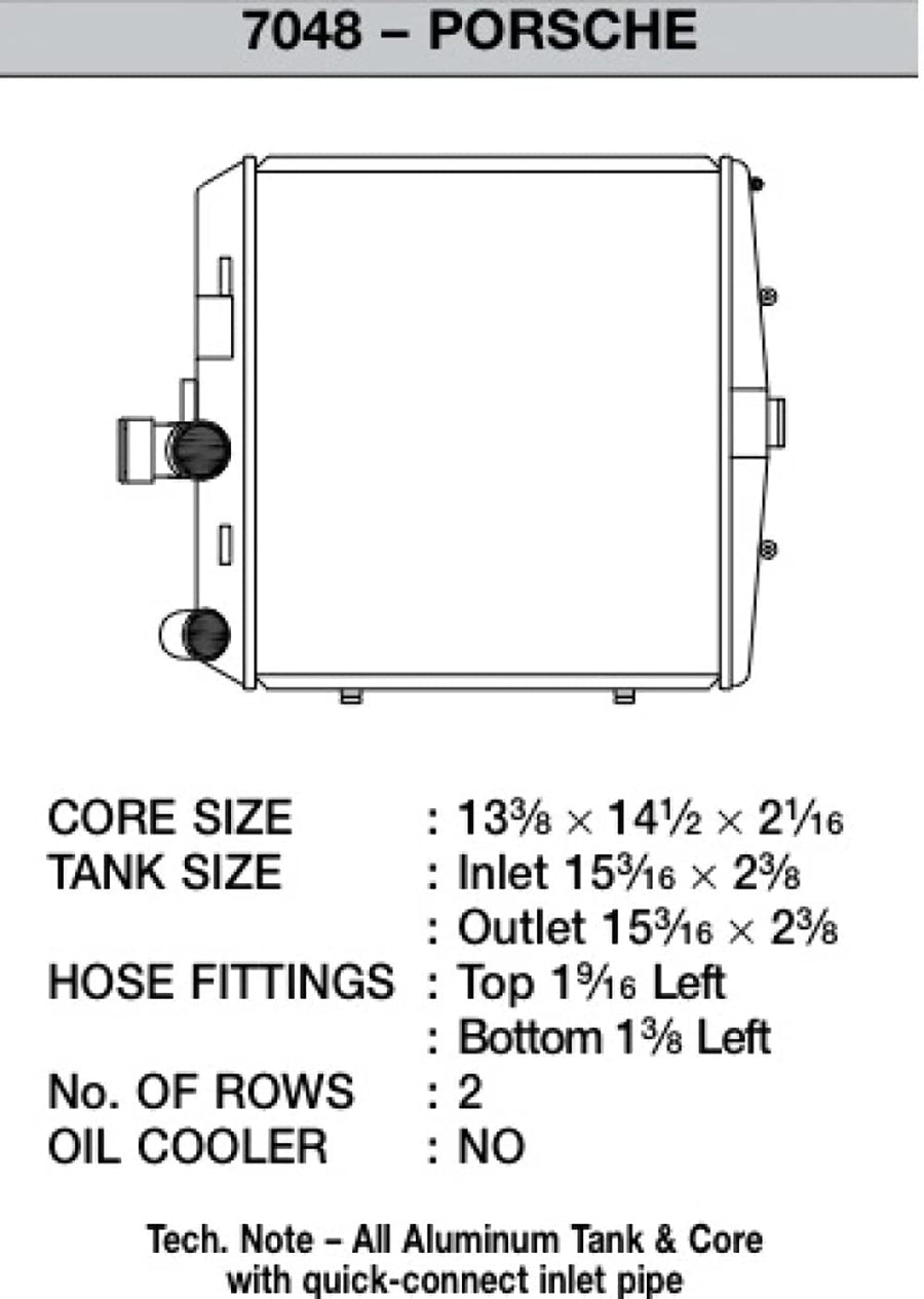 High Performance CSF Radiator 7048