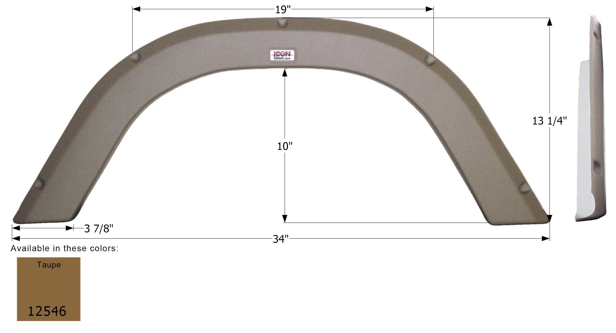 Fender Skirt ICON, Single, R-Vision, FS2546, Taupe