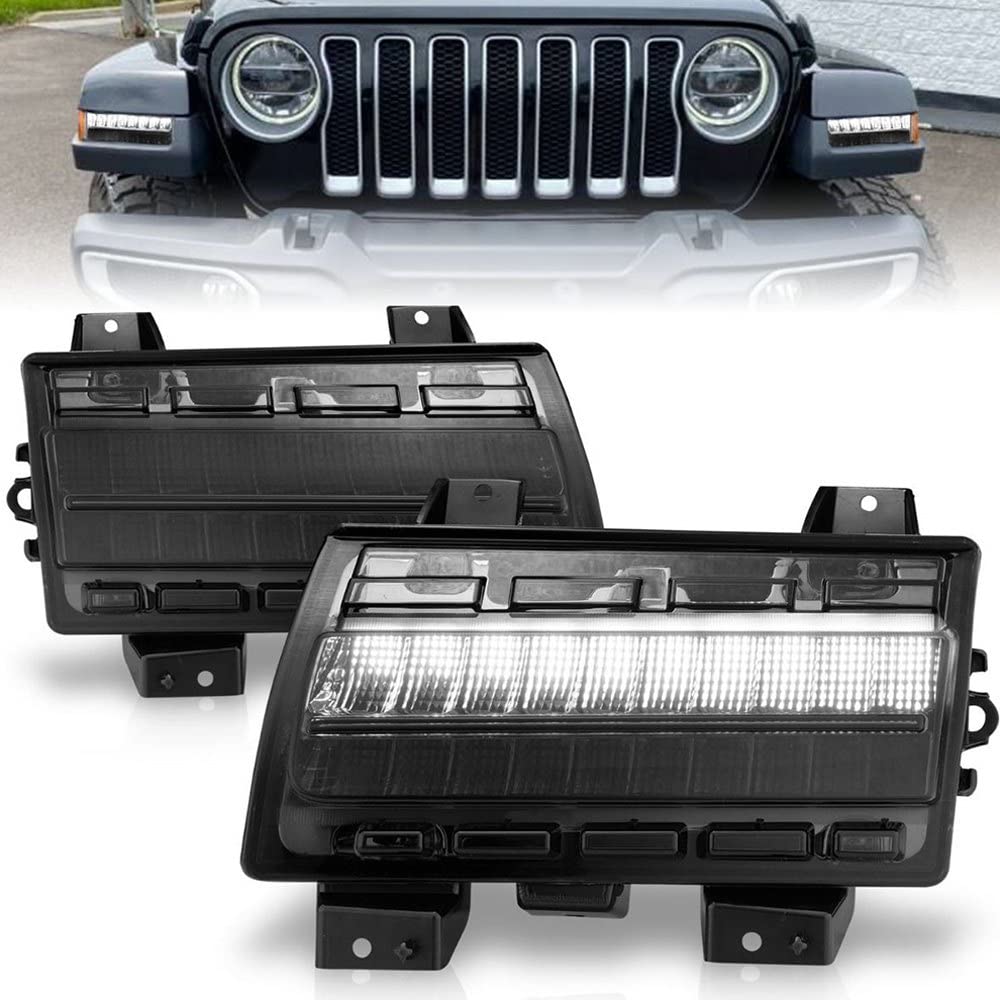 Wrangler ANZO (511088) 18-21/Gladiator 20+ Smoke LED Side Marker Lights w Sequential Signal