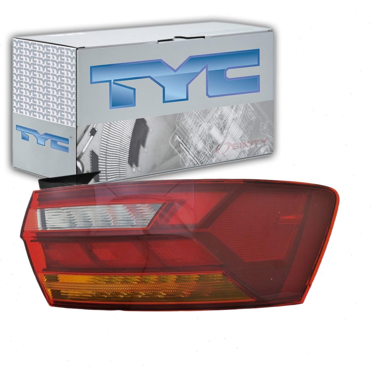 Right TYC Tail Light Assembly Compatible with 2019-2019 Volkswagen Jetta
