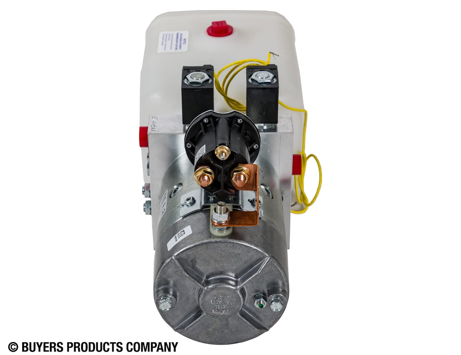 4-Way DC Hydraulic Power Unit Buyers Products, Controls Horizontal 0.75 Gallon Poly Reservoir, Hydraulic Accessories for Trucks & Trailers