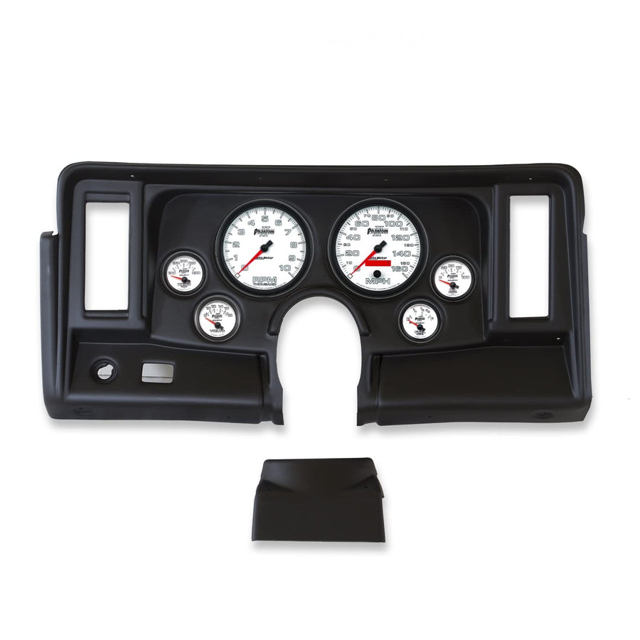 AutoMeter Dash Kit Direct Fit, Nova 69-76, Tach/Mph/Fuel/Oilp/Wtmp/Volt, Phantom Ii (2134-10)