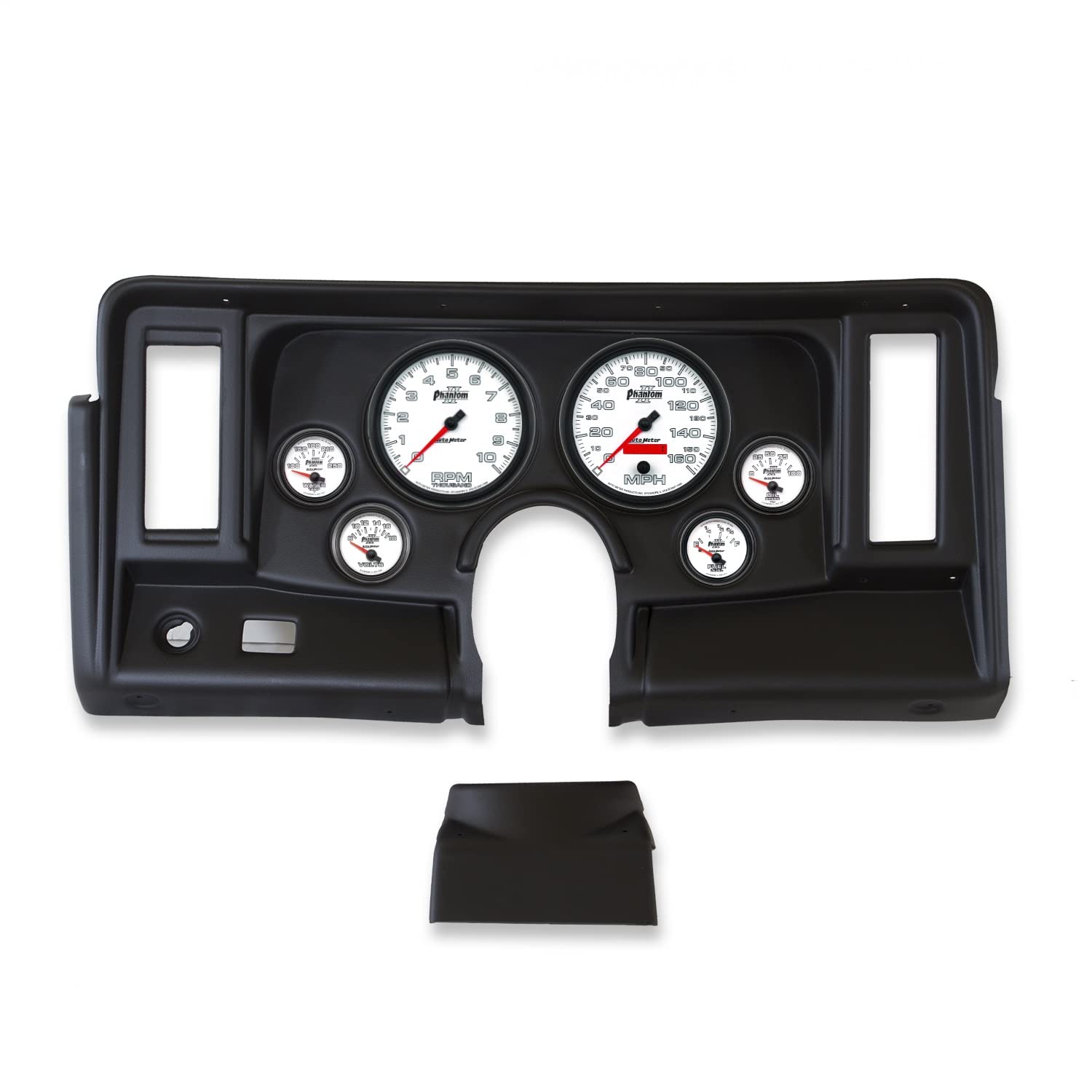 AutoMeter Dash Kit Direct Fit, Nova 69-76, Tach/Mph/Fuel/Oilp/Wtmp/Volt, Phantom Ii (2134-10)