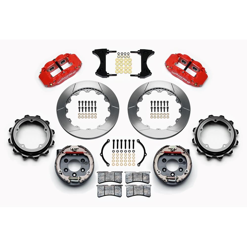 Rear P-Brk Kit, FNSL4R, 12.88", Red