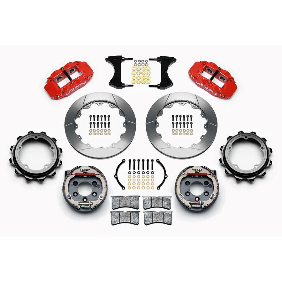 Rear P-Brk Kit, FNSL4R, 12.88", Red