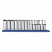 14 Pc. GearWrench Metric 12 Pt. Deep Socket Set 3/8" DRIVE