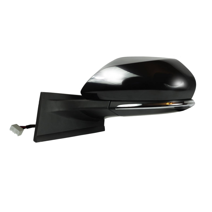 Mirror Driver Side for Toyota Prius Hatchback, Textured Black w/PTM Cover, Foldaway, Does not Apply to Prius C Hatchback, Heated Power