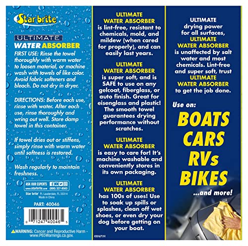 SuperSorb STAR BRITE Smooth Synthetic PVA Wipes (040046P)