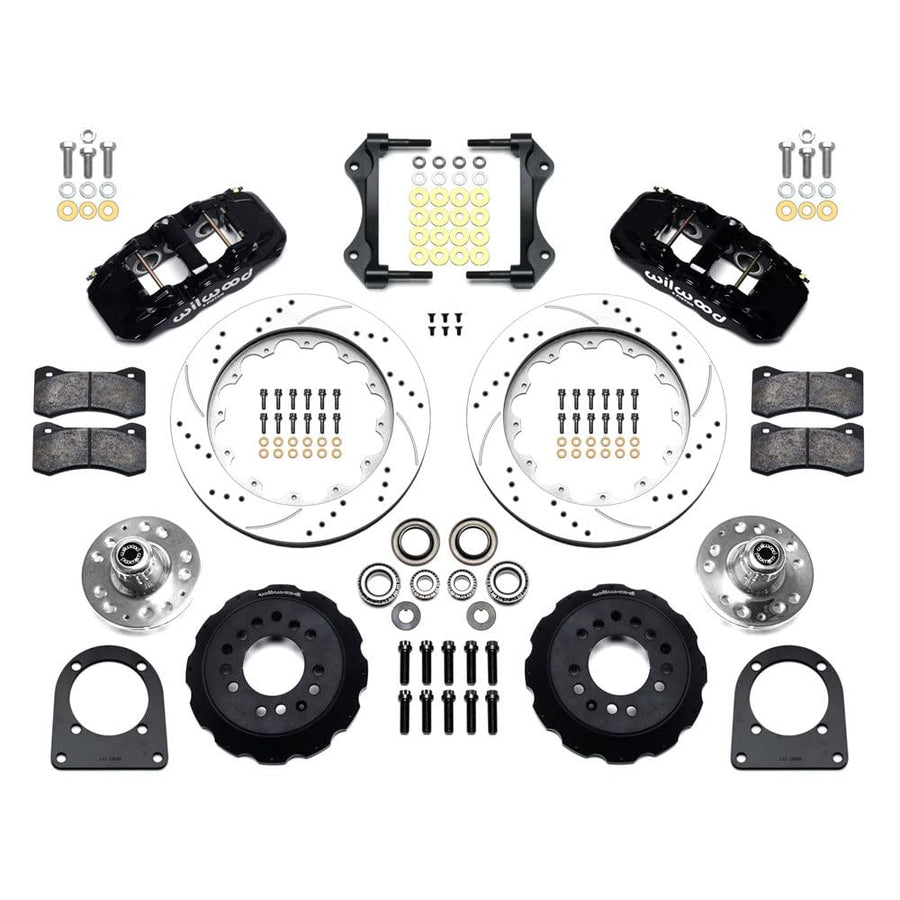 14.00" AERO6 Drill-Zinc Front Hub Kit