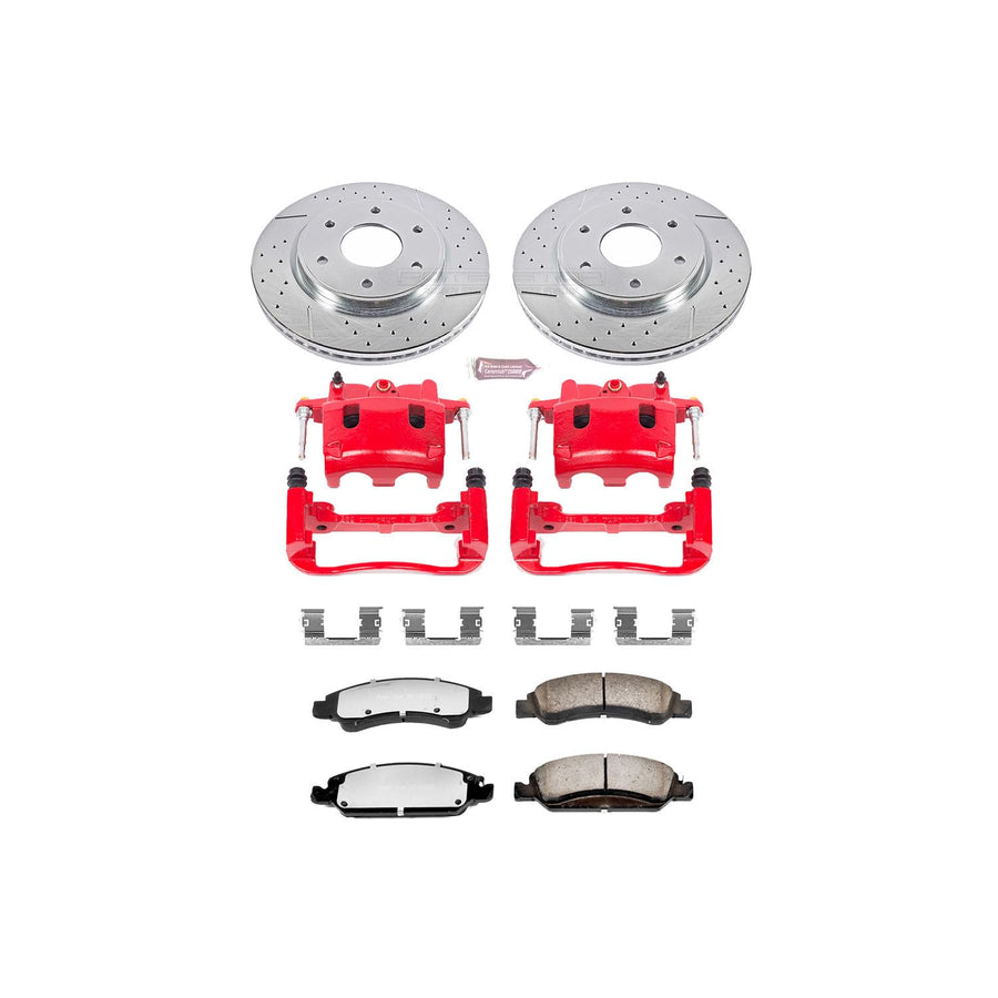 Power Stop Front KC211-36 Z36 Truck and Tow Brake Kit with Calipers For INFINITI QX56 2005-2007, Nissan Armada 2005-2006, Nissan TITAN 2005-2007 [Model Specific]