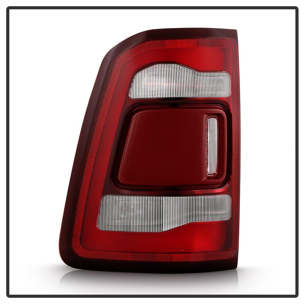 Dodge Ram 1500 Limited/Longhorn/Laramie (Non Blind Spot Sensor) LED Tail Light - OE Red Clear Left Spyder (POE)
