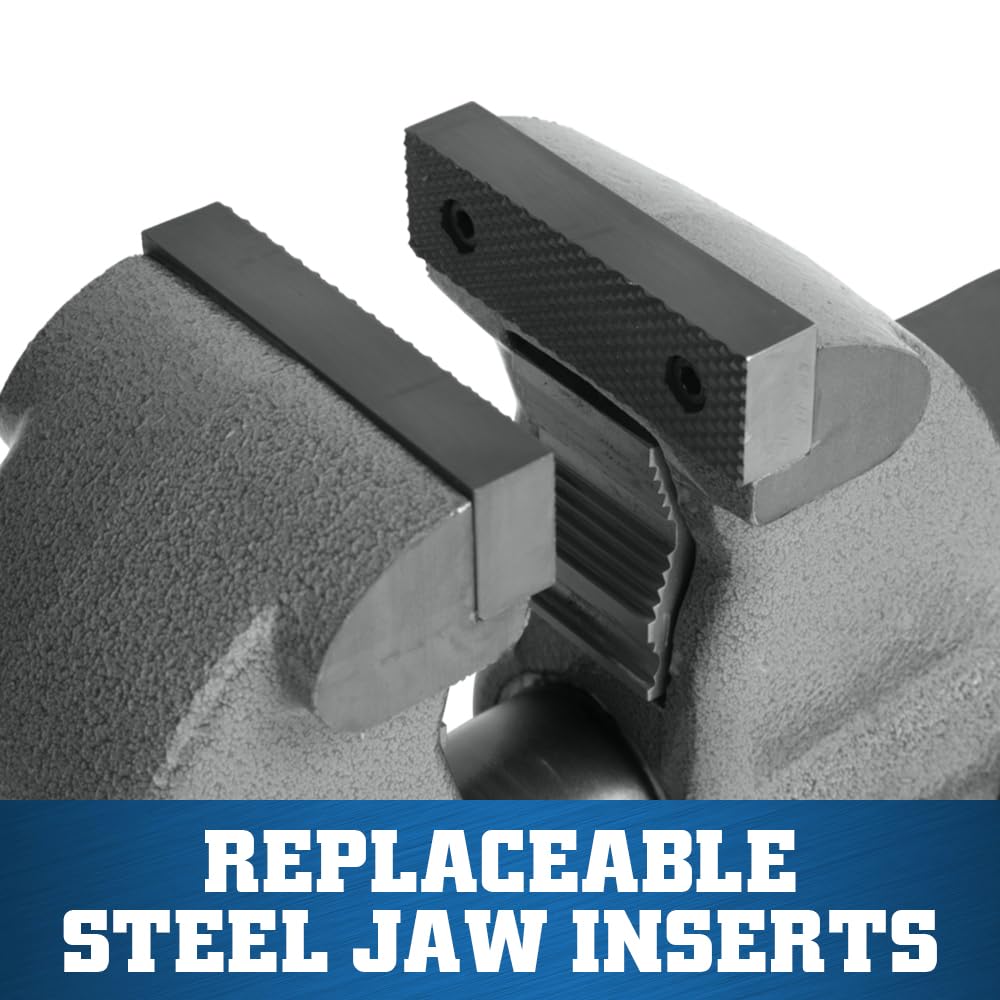 Wilton 3-1/2" Jaw Width Pipe & Bench Vise, 5" Max Jaw Opening, 4-1/2" Throat (Model C-0)