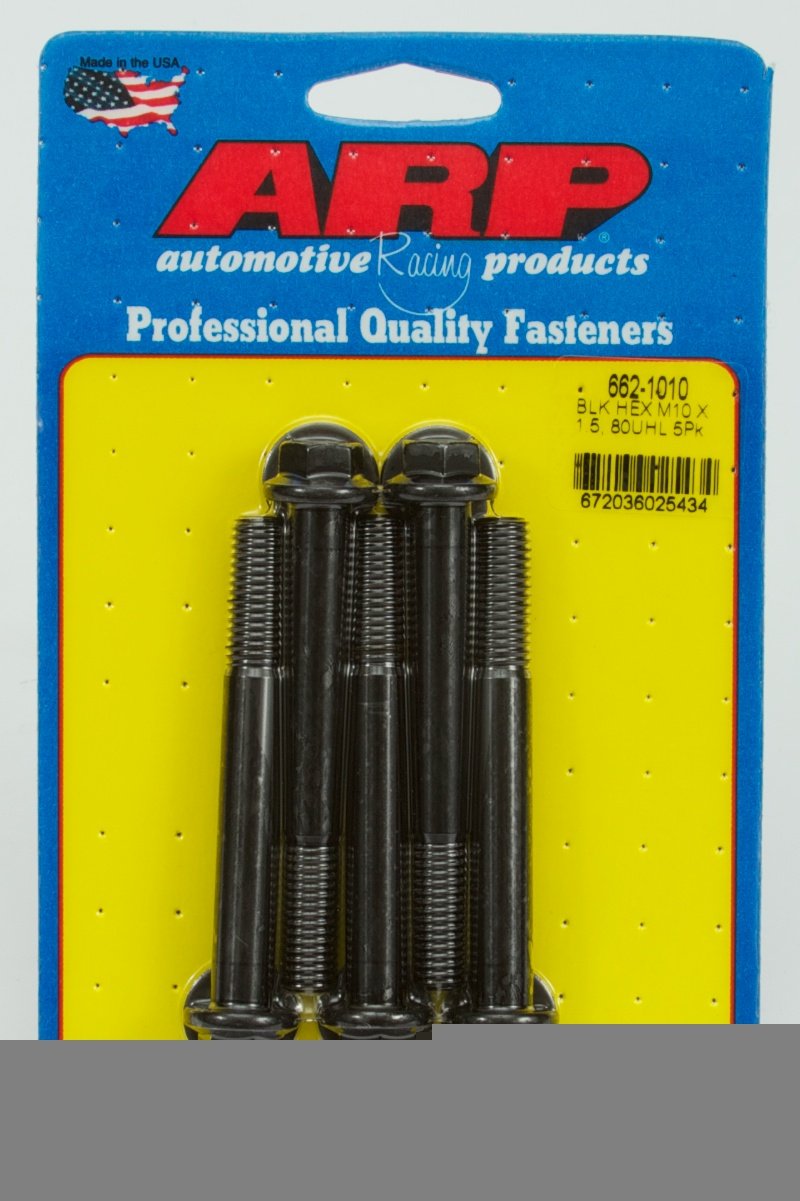 ARP Hex Bolt 662-1010, M10 x 1.50", Pack of 5
