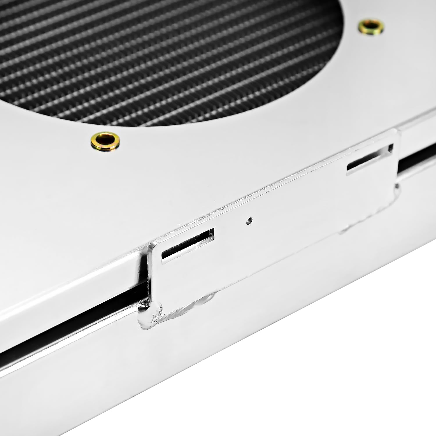 3 Row Radiator with Fan Shroud Spec-D Tuning Aluminum Compatible with 1991-2001 Jeep Cherokee