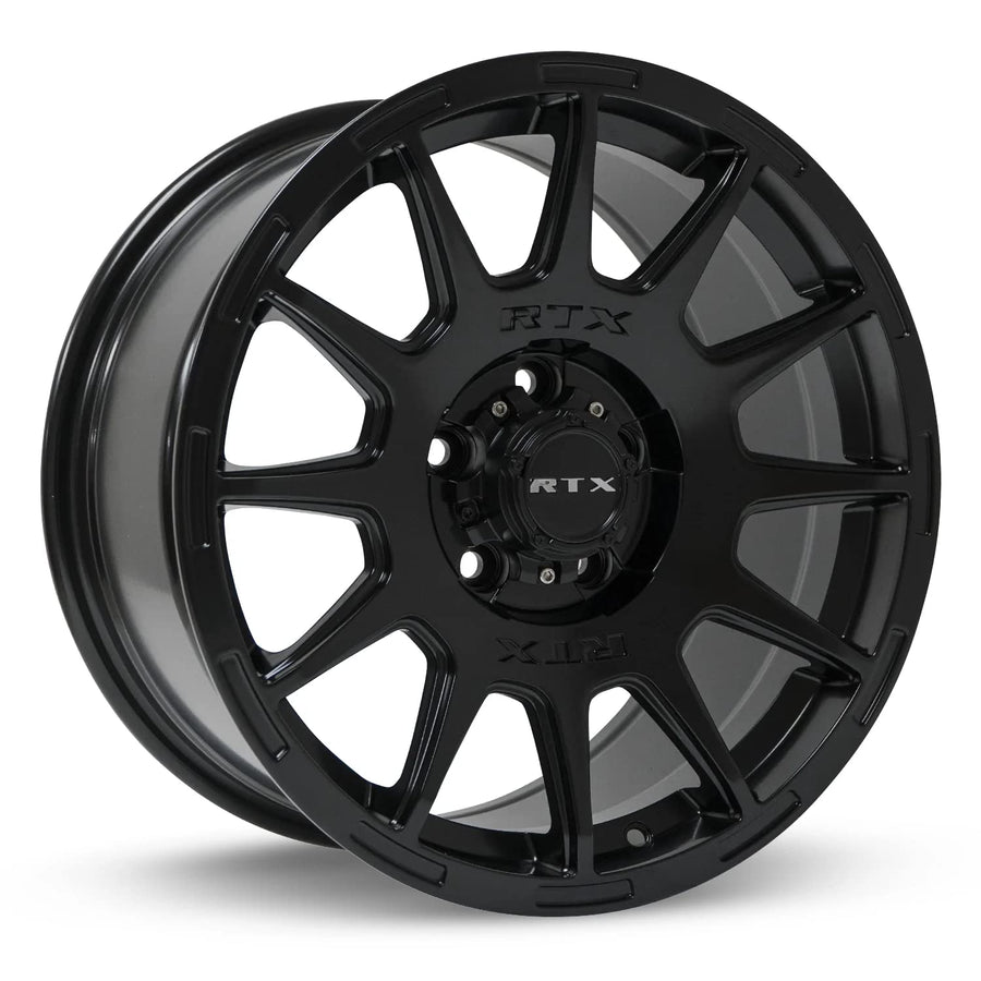 Custom RTX MINI BAJA Wheel - 17x8.5, 35 Offset, 5x114.3 Bolt Pattern, 73.1mm Hub - Satin Black Rim