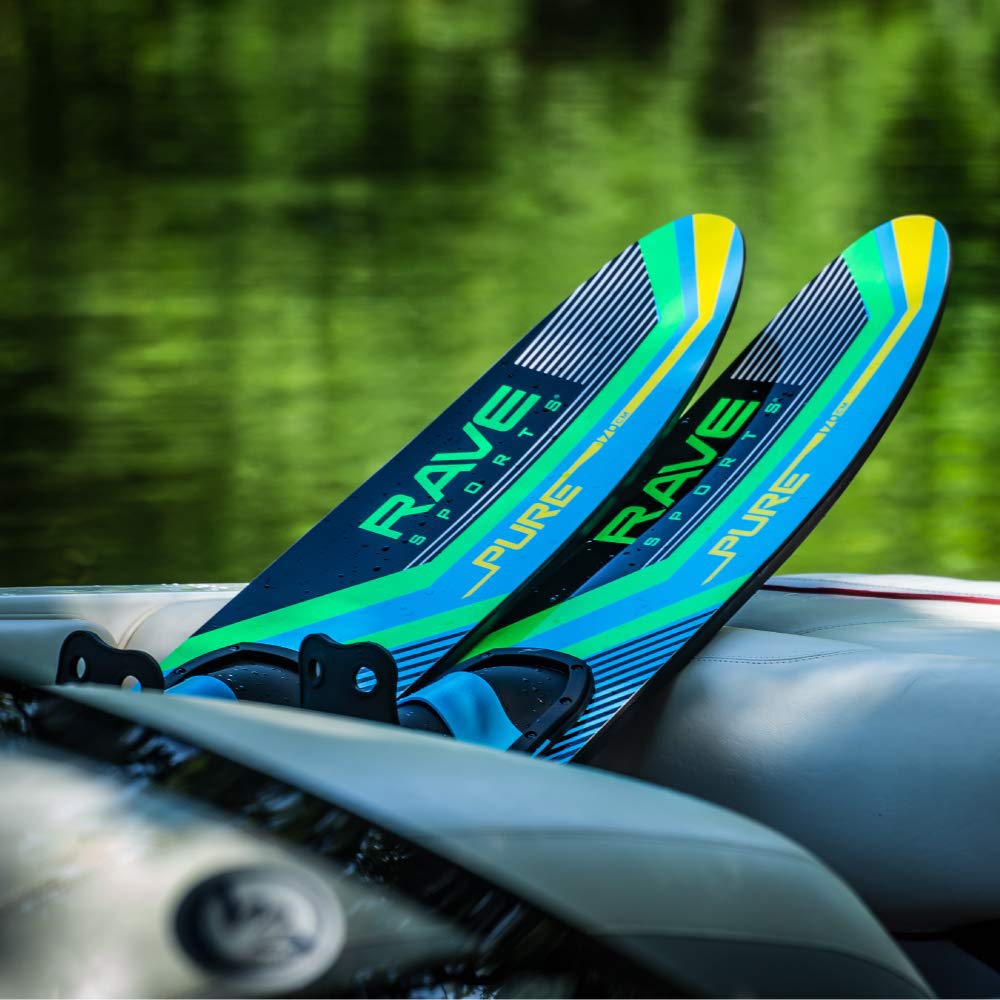 Pure Combo RAVE Sports Water Skis - Adult Black/Blue