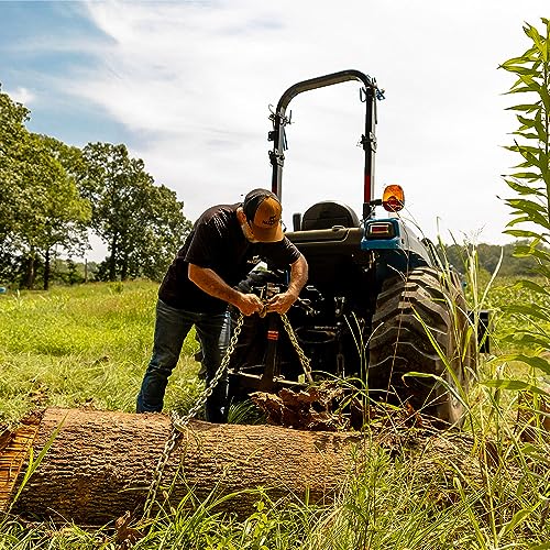 3-Point MAXXTUFF Heavy-Duty Log Skidder Deluxe with Chain and Bonus 2” Receiver Hitch, Model RLS001