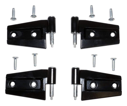 Hinge Crown Automotive - 55395384K4 - Black, Steel, For Jeep Wrangler (Jk)