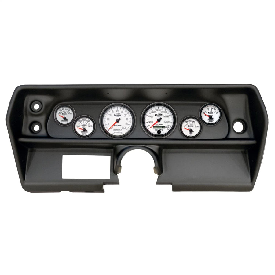 AutoMeter Dash Kit Direct Fit, (3 3/8" X2, 2 1/16" X4), Chevy Nova 68, Phantom Ii (2905-10)