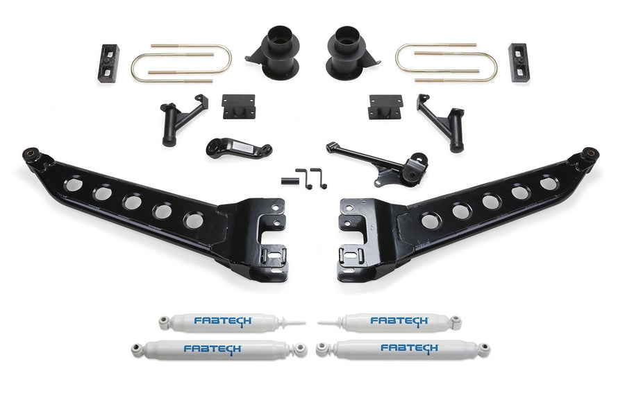 Fabtech K3070 Lift System Radius Arm w/Performance Shocks 5 in. Kit w/Performance Shocks And Factory Radius Arms Radius Arm Lift System