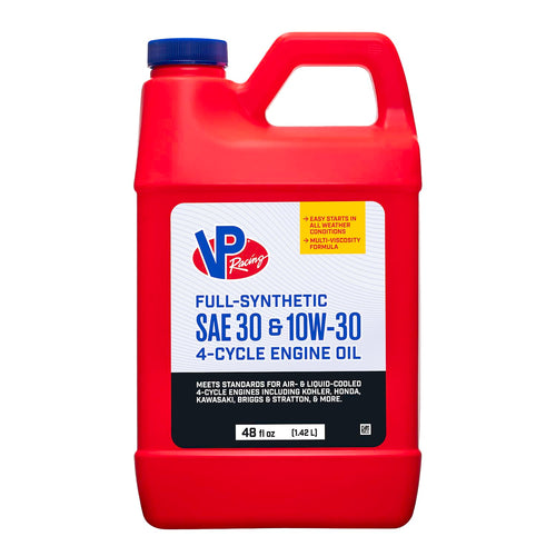 4-Cycle Engine Oil VP Racing - SAE 30 / 10W30 Full Synthetic Small Engine Oil, 48 Ounce (1 Pack)