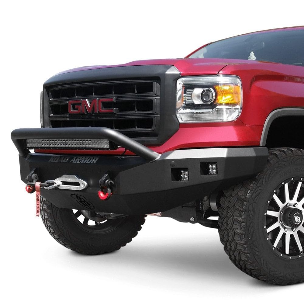 Front Bumper Road Armor 6172DF-B0-P2-MR-BH-B Fits Ford F-250 Super Duty