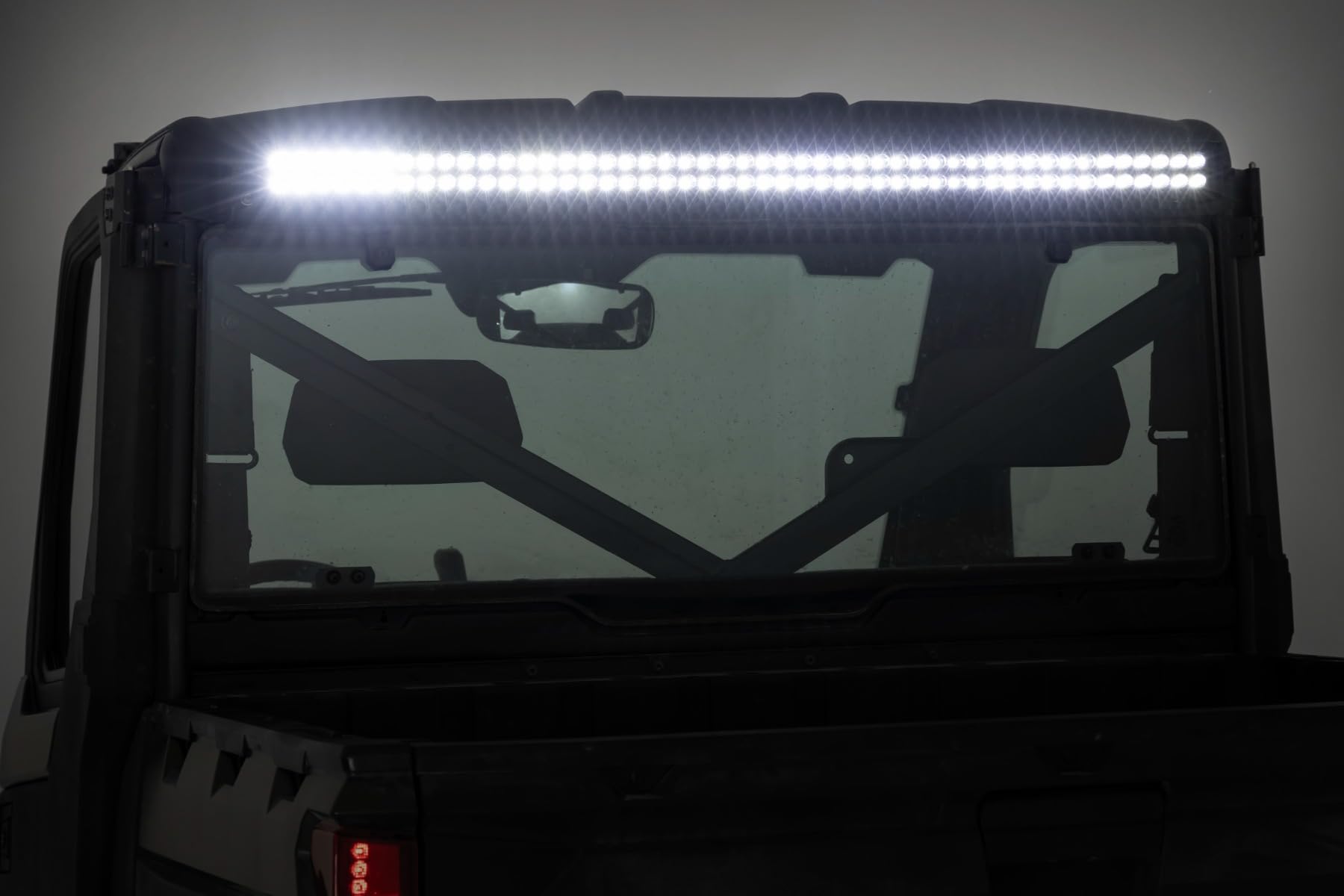 50" Rough Country Dual Row LED Light Bar with White DRL - 43,200 Lumen, 480 Watt Cree LED, Combo Spot/Flood Beam, IP67 Waterproof Off-Road Lighting