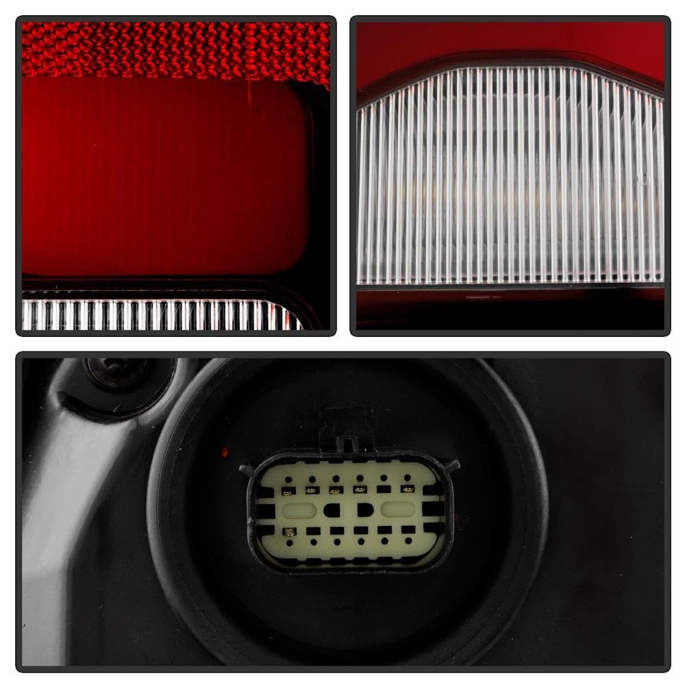 Dodge Ram 1500 Rebel (Non Blind Spot Sensor) LED Tail Light - OE Black Red Left Spyder