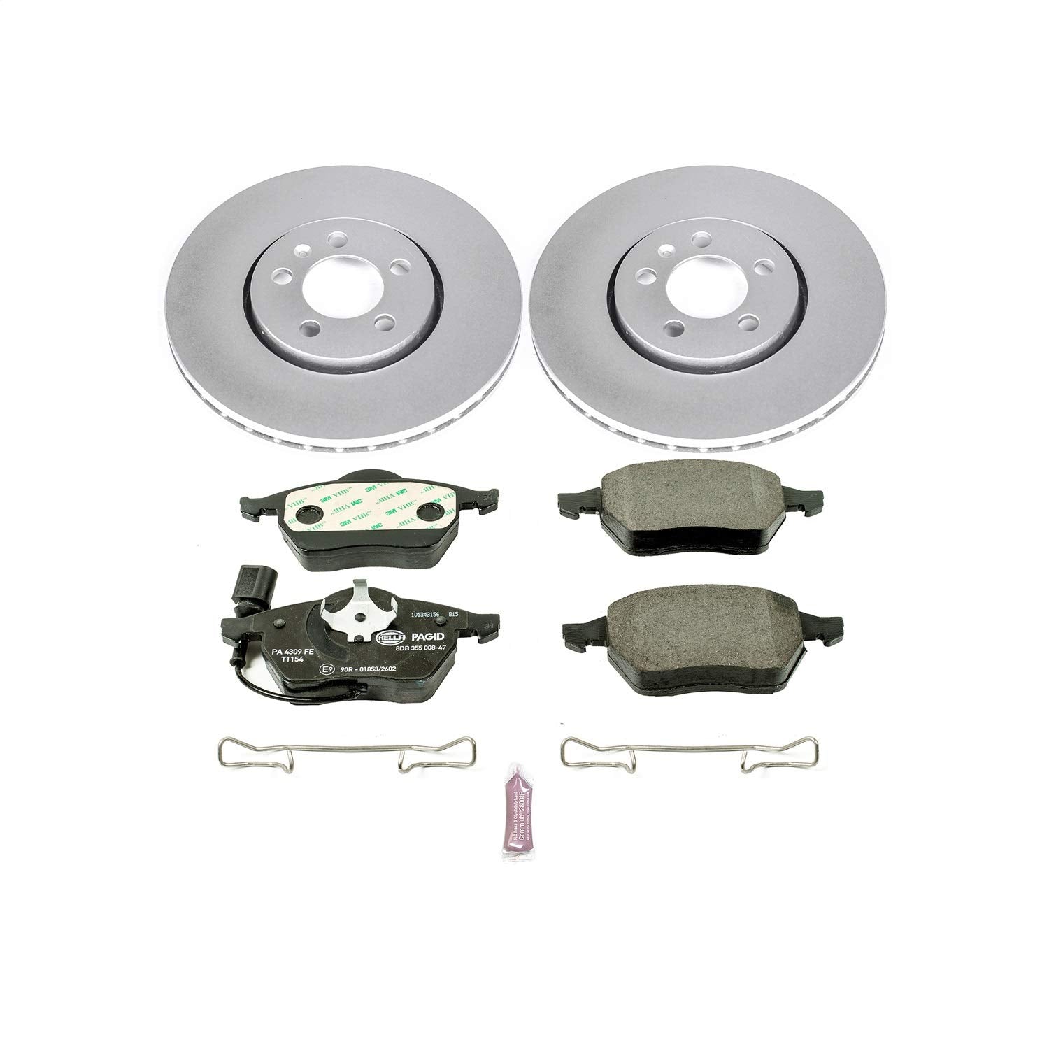 Power Stop ESK898 Euro-Stop Front Brake Kit For Volkswagen Beetle 1999-2010, Volkswagen Golf 1999-2006, Volkswagen Jetta 1999-2005 [Model Specific]