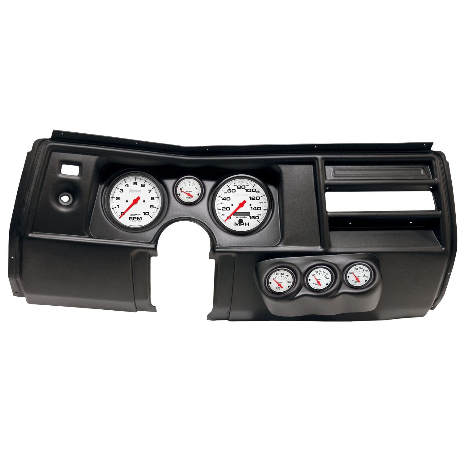 AutoMeter Dash Kit Direct Fit, (5" X2, 2 1/16" X4), Chevy Chevelle No Vent 69, Phantom (2910-09)