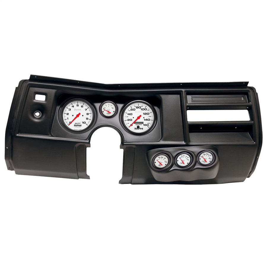 AutoMeter Dash Kit Direct Fit, (5" X2, 2 1/16" X4), Chevy Chevelle No Vent 69, Phantom (2910-09)
