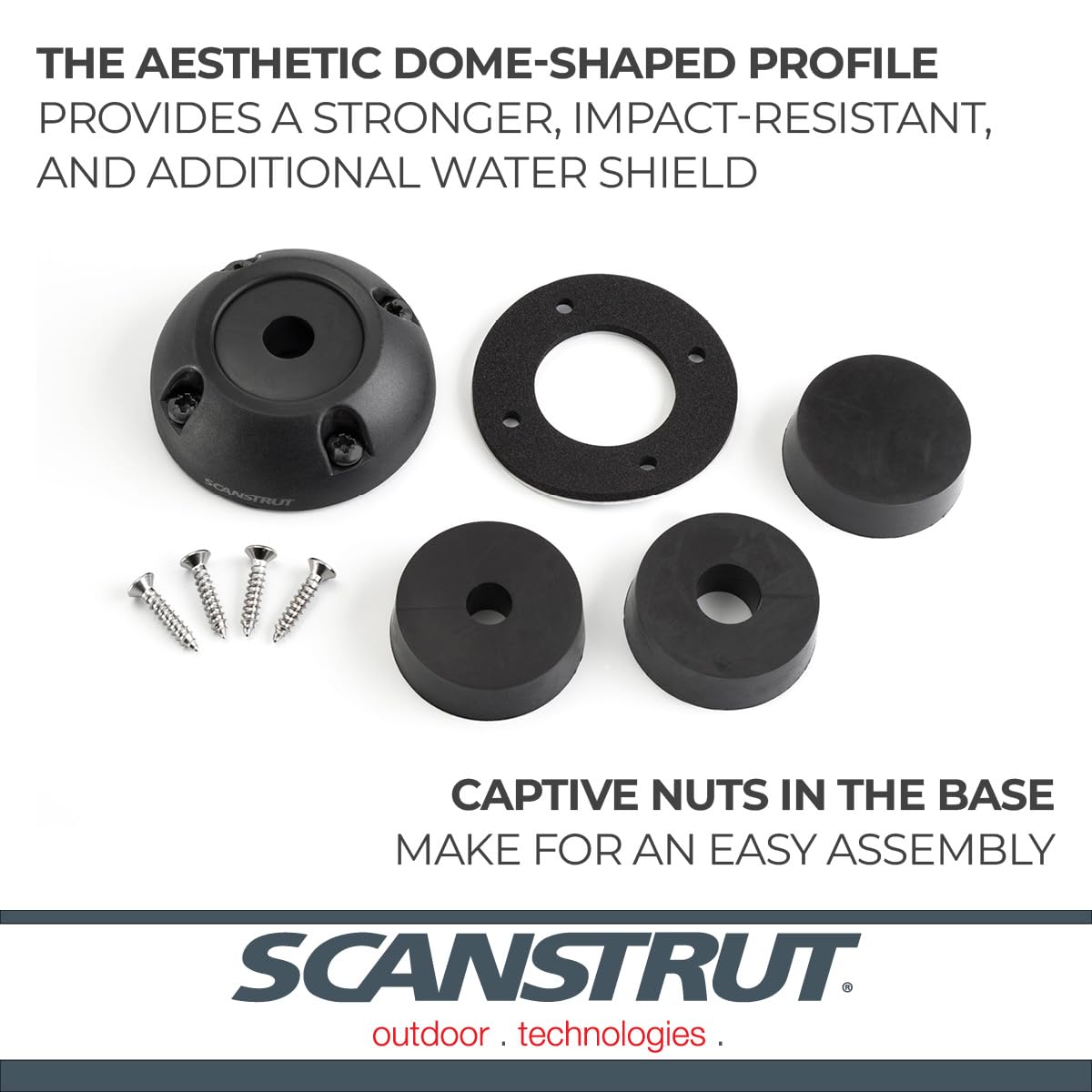 Cable Seal Scanstrut DS30-P-BLK for Connectors Up to 30mm, Cables 9-14mm - Black