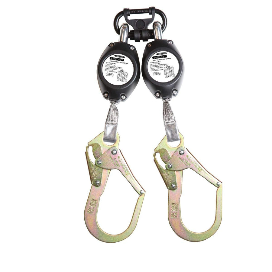 7-Foot Werner R531007-SR Baseline Web Self-Retracting Lifeline W/Steel Rebar, 1per Pack