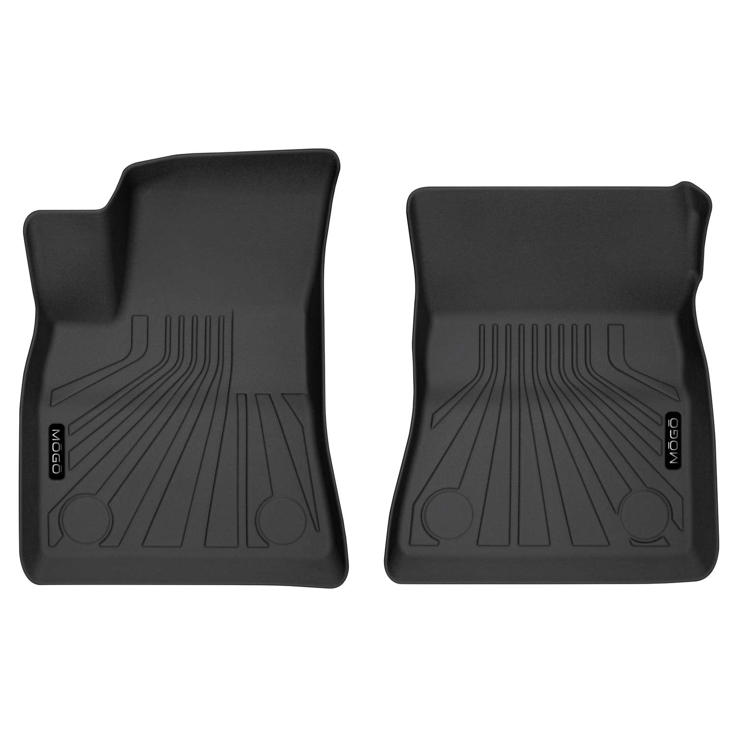 MOGO Husky Liners | Front Floor Liners - Black | 70441 | Fits 2018-2019 Tesla Model 3 2 Pcs