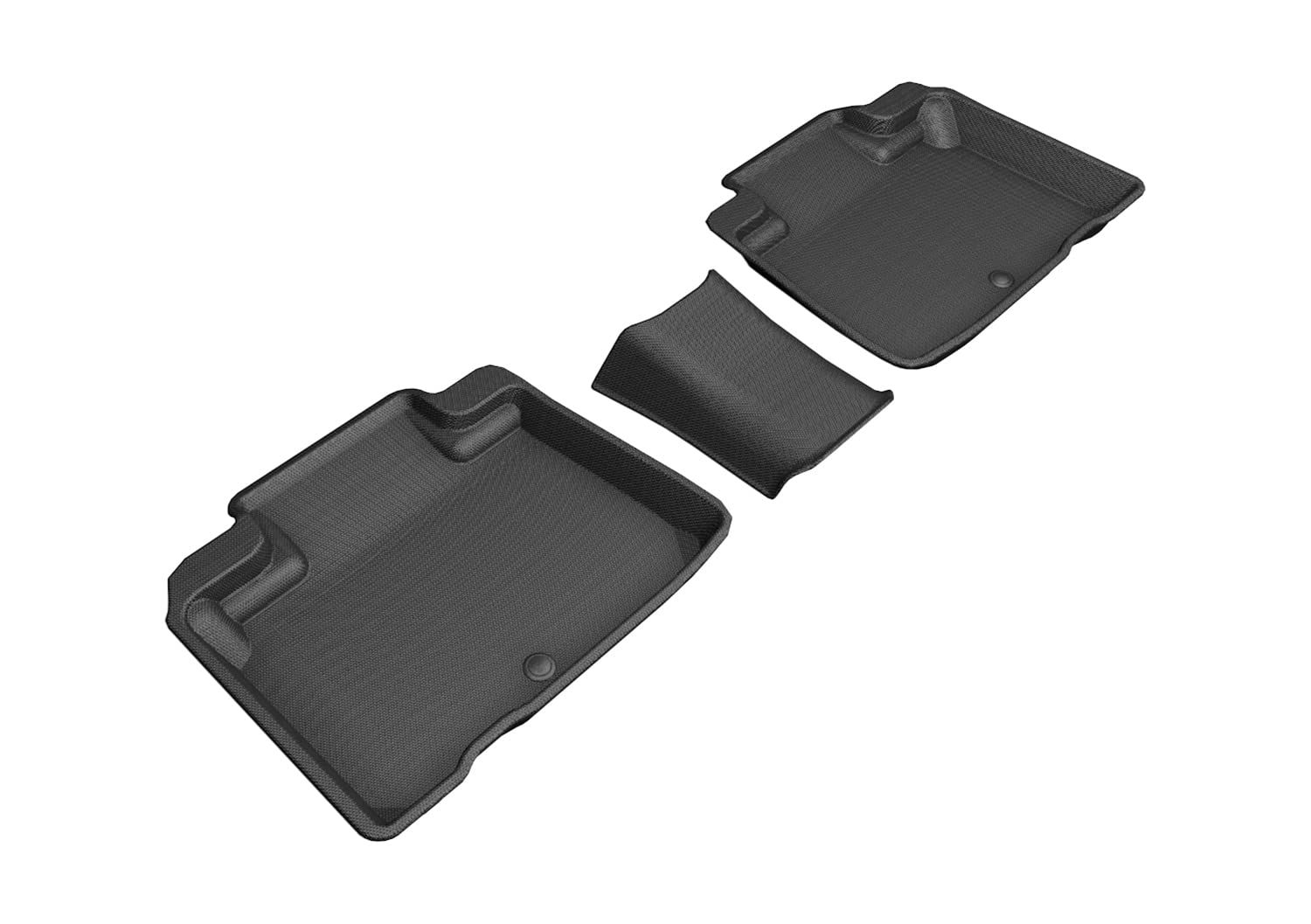 3D MAXpider Kagu Custom Fit Floor Mat (Black) Compatible with Lincoln Nautilus 2019-2023 / MKX 2016-2018 - Second Row