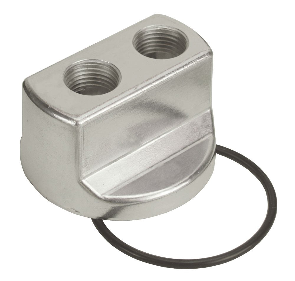 Engine Spin-On Adapter Derale 15703,Silver