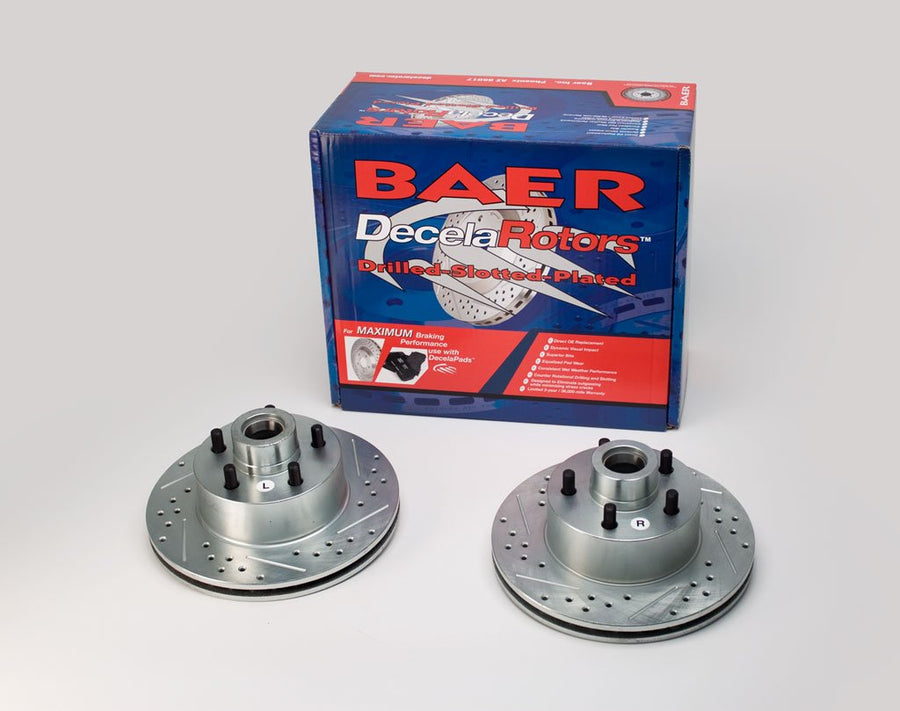 Sport Rotors BAER Slotted Drilled Zinc Plated Front Brake Rotor Set - Pair 05547-020