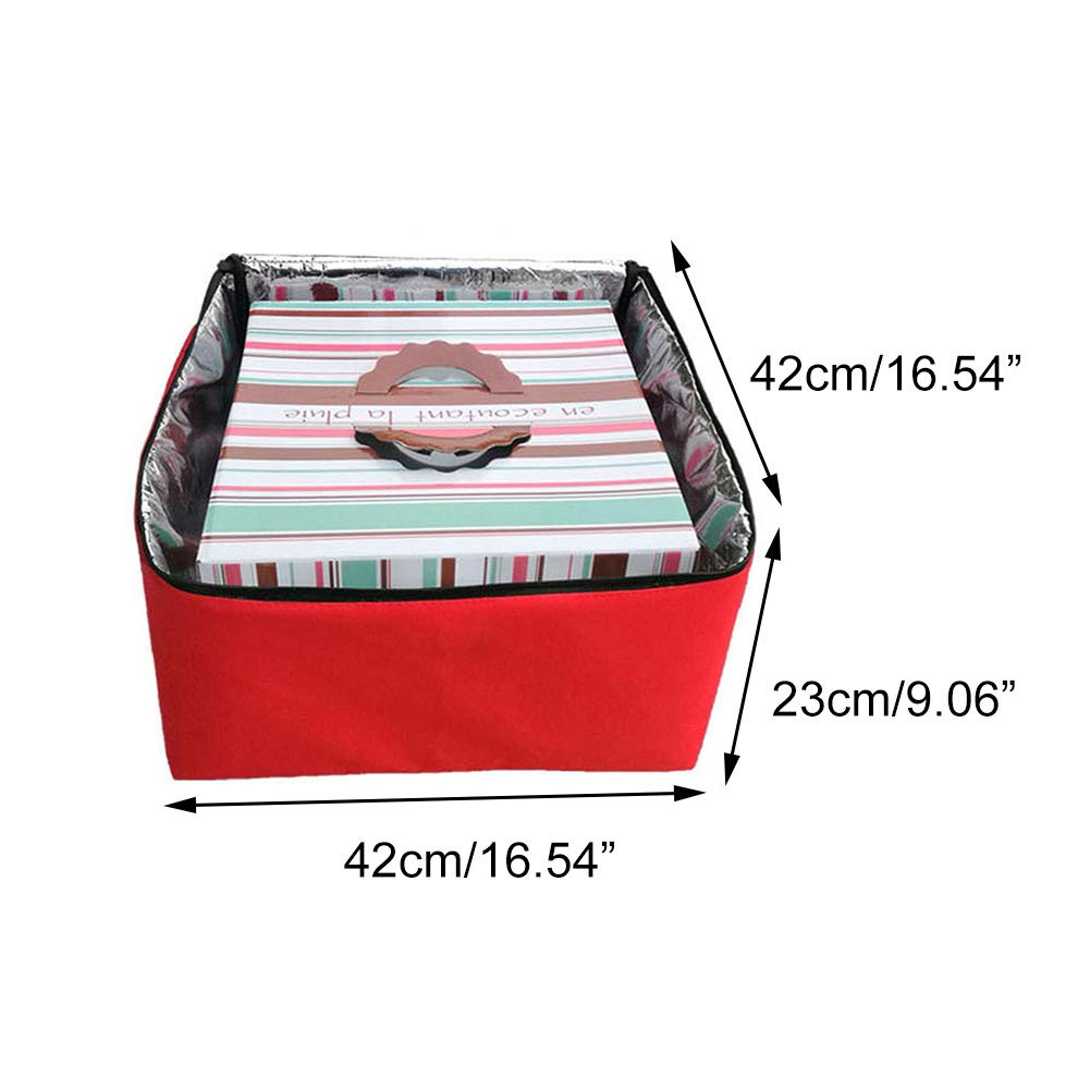 Pizza Bag with Aluminium Fabric, Food Delivery Bag, Waterproof Insulation, Portable Thermal Bag or Hot Food Delivery (16 Inch)