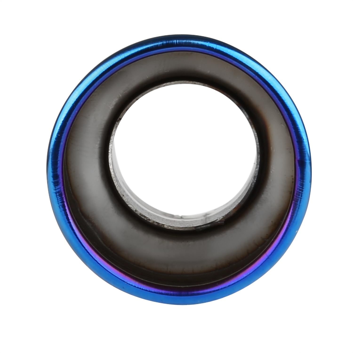 2.5" Inlet Spec-D Tuning 4" Outlet Slant Titanium Burnt Stainless Steel Exhaust Muffler Tip