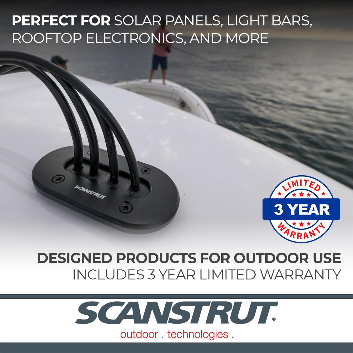 Low Profile DS-LP-Multi-BLK Cable Seal, Anodised Aluminium - Black