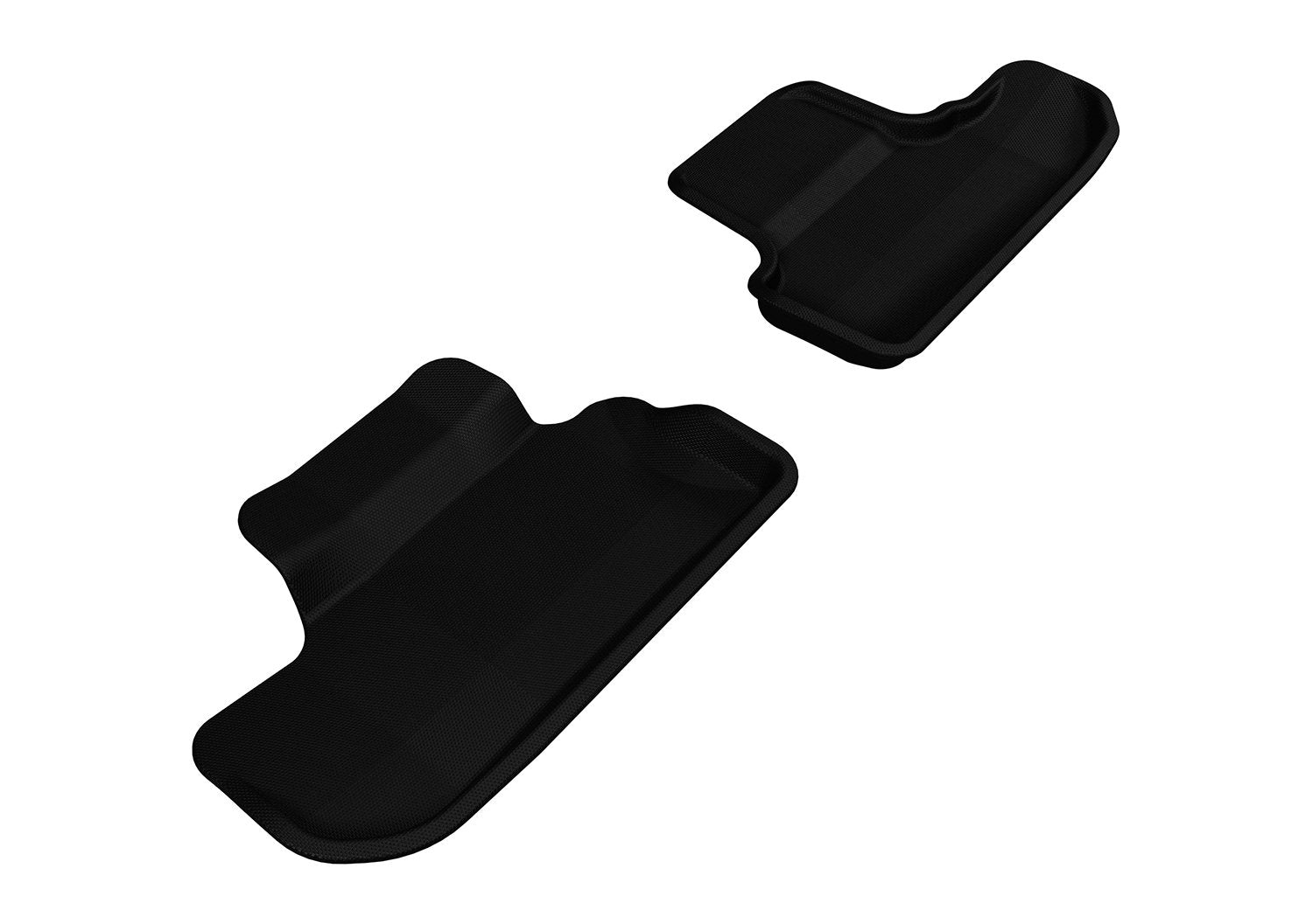 2008-2010 Dodge Challenger 3D MAXpider Kagu 2nd Row Floormats - Black (L1DG01521509)