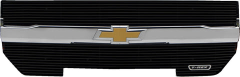 Laser Billet Grille, 2016-2018 Silverado 1500, Black, 2 Pc, Overlay - PN #6211271