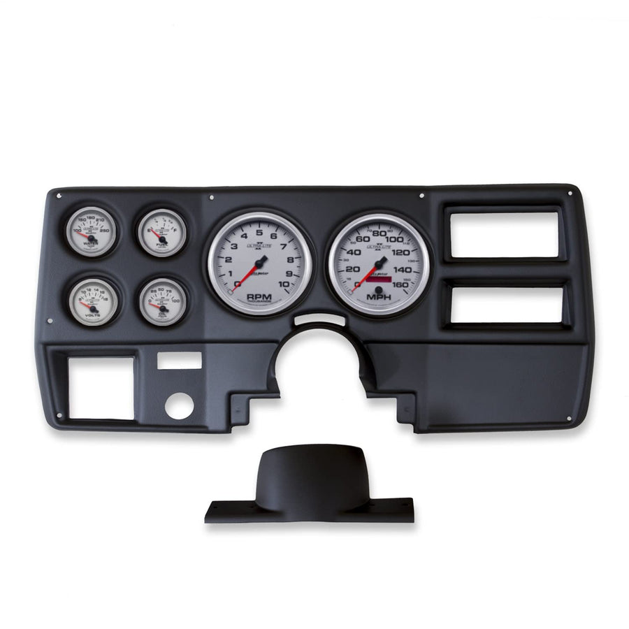 AUTO METER Direct Fit Dash Kit 2137-14, Chevy Truck/Suburban 73-83, Tach/Mph/Fuel/Oilp/Wtmp/Volt, Ultra-Lite Ii